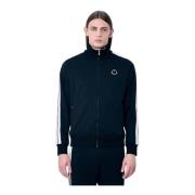 Moncler Logo Patch Zip-Up Cardigan Black, Herr