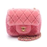 Chanel Vintage Pre-owned Canvas crossbodyvskor Pink, Dam