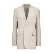 MM6 Maison Margiela Beige Jacka för Stiligt Utseende Beige, Dam