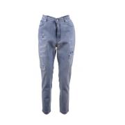 Dolce & Gabbana Grace Denim Broken Jeans Blue, Dam