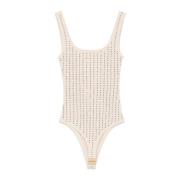 The Attico Ecru Fade Bodycon Klänning Beige, Dam