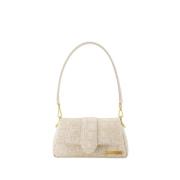 Jacquemus Beige Läder Axelväska Beige, Dam