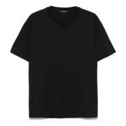 Michael Kors T-shirt i bomull med präglad logotyp Black, Herr