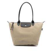 Longchamp Energi Hopfällbar Väska Beige, Dam