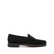 Sebago Blå Läder Moccasin Sandaler Black, Herr