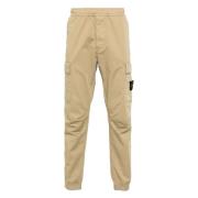 Stone Island Bruna byxor med kompassapplikation Brown, Herr