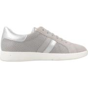 Geox Stiliga Sneakers för Män Meleda Gray, Dam