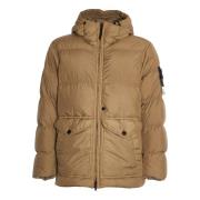 Stone Island Biscuit Vindtät Dunjacka Aw24 Brown, Herr