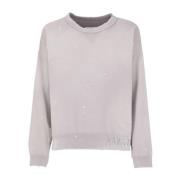 Maison Margiela Lila Bomulls Sweatshirt Aw24 Gray, Herr