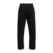 Prada Svart Tapered Denim Jeans Black, Herr