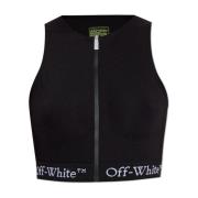 Off White Logo top Black, Dam