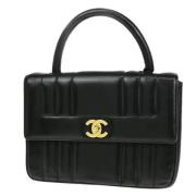 Chanel Vintage Pre-owned Laeder handvskor Black, Dam