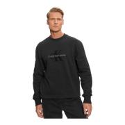 Calvin Klein Chenille Regular Fit Sweatshirt Black, Herr