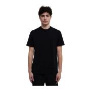 Jil Sander Svart Bomull T-shirt med Korta ärmar och Crew Neck Black, H...