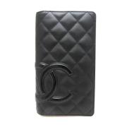 Chanel Vintage Pre-owned Laeder plnbcker Black, Dam