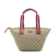 Gucci Vintage Pre-owned Canvas handvskor Beige, Dam