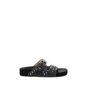 Isabel Marant Lennyo Lädersandaler Black, Dam