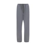 The Row Bomull Jogger Sweatpants med Dragsko Gray, Dam