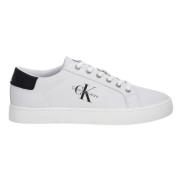 Calvin Klein Vita Sneakers i Läder White, Herr