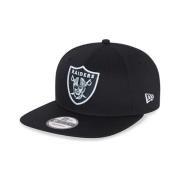 New Era Svart Raiders NFL Keps 9Fifty Stil Black, Herr