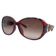 Gucci Vintage Pre-owned Plast solglasgon Brown, Dam