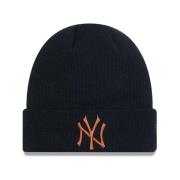 New Era Svart Yankees League Manschett Beanie Black, Unisex