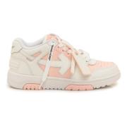 Off White Nude White Läder Sneakers Beige, Dam