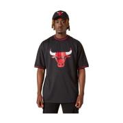 New Era Svart Bulls NBA Lag Logo Tee Black, Herr