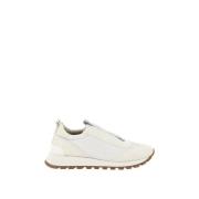 Brunello Cucinelli Smyckade Slip-On Sneakers White, Dam