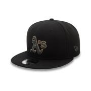 New Era Svart Athletics Säsongskeps Black, Herr