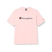 Champion Legacy Logo Tee i Rosa Pink, Herr