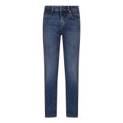 7 For All Mankind Slim Fit Jeans - Mörkblå Blue, Dam