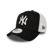 New Era Svart Yankees Ungdom Trucker Keps Black, Herr