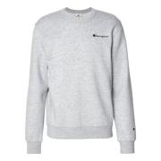 Champion Broderad Logo Crewneck Sweatshirt Gray, Herr