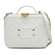 Chanel Vintage Pre-owned Laeder chanel-vskor White, Dam