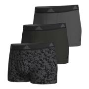 Adidas Aktiv Flex Bomull Svart Print Boxers Multicolor, Herr