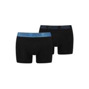 Puma Grundläggande Trunk Boxers Svart/Blå Black, Herr