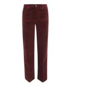 PAIGE Mörk Oxblood Jeans för Kvinnor Red, Dam