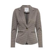 Ichi Beige Blazer Damjacka Höst/Vinter Kollektion Beige, Dam