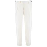 Berwich Linne Herrbyxor Slim Fit White, Herr