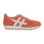 Hogan Sneakers i mocka med H-detalj Orange, Herr