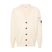 C.p. Company Stilren Stickad Topp Beige, Herr