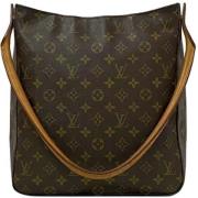 Louis Vuitton Vintage Pre-owned Tyg louis-vuitton-vskor Brown, Dam