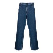 Carhartt Wip Straight Jeans Blue, Herr