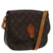 Louis Vuitton Vintage Pre-owned Canvas axelremsvskor Brown, Dam