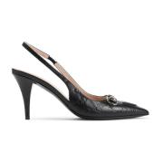 Gucci Erin GG Slingback Mules Black, Dam