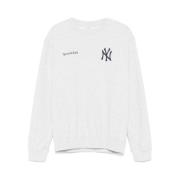 Sporty & Rich Heather Grey Crew Neck Sweater Gray, Dam