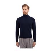 Brooks Brothers Marinblå Ull-Kashmir-Blandad Turtleneck Tröja Blue, He...