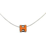 Hermès Vintage Pre-owned Metall halsband Orange, Dam