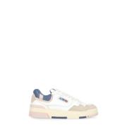 Autry Vita Lädersneakers med Mockainsatser White, Dam